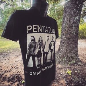 Men's/Unisex Small PENTATONIX "On My Way Home" 2015 Tour Black Cotton T-Shirt